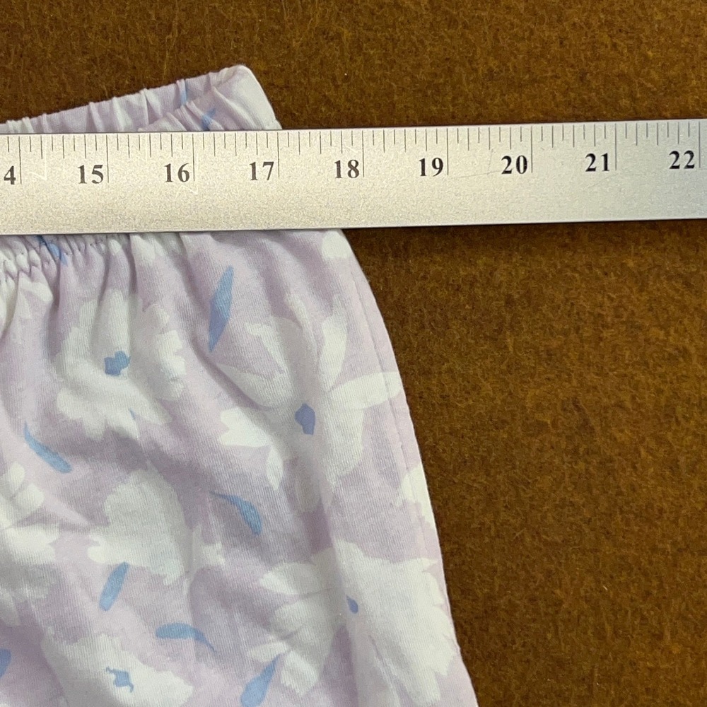 Croft & Barrow Womens XL Purple Floral 2 Piece Capri Pajama Set New - Picture 15 of 16
